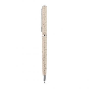 DEVIN. Guľôčkové pero z pšeničného slameného vlákna a ABS Svetlá prírodná