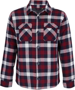 SOL'S | Kostkovaná košile s podšívkou medium burgundy M/L