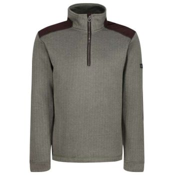 HOLBECK HALF ZIP FLEECE Dark Khaki M