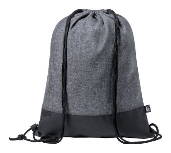 Stabby reflective drawstring bag grey