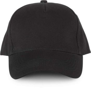 5 PANELS ORGANIC COTTON CAP Black U