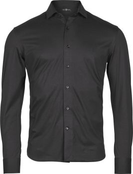 Tee Jays | Strečová košile Active s dlouhým rukávem black 3XL