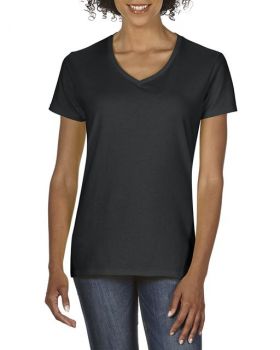 PREMIUM COTTON® LADIES' V-NECK T-SHIRT Black S