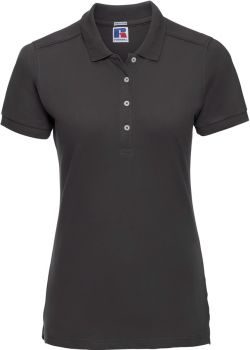 Russell | Dámské elastické piqué polo black M