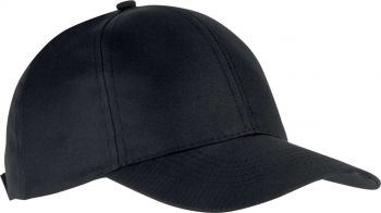 POLYESTER CAP - 6 PANELS Black U