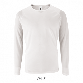 SOL'S SPORTY LSL MEN - LONG-SLEEVE SPORTS T-SHIRT White L