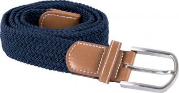 BRAIDED ELASTICATED BELT Navy U