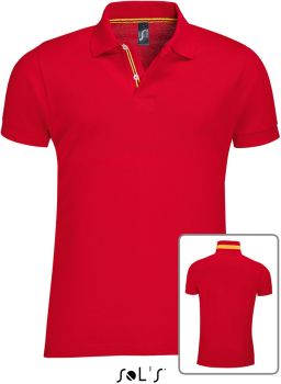 SOL'S | Pánské piqué polo z těžké bavlny red L