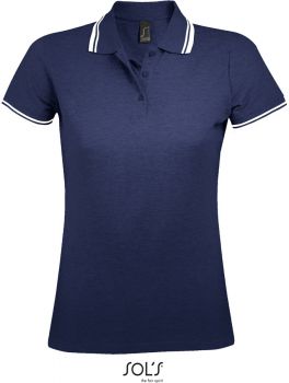 SOL'S | Dámské piqué polo french navy/white M