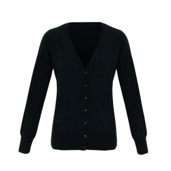 'ESSENTIAL' ACRYLIC WOMEN'S CARDIGAN Black S