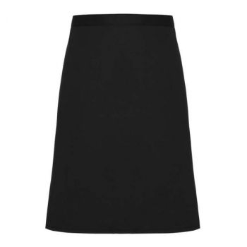 FAIRTRADE MID LENGTH APRON Black U