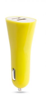 Heyon USB car charger žltá